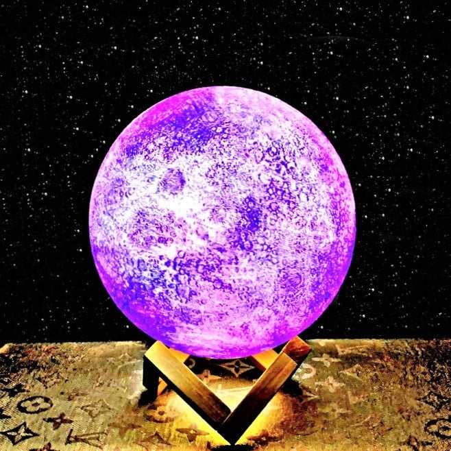 AussieMarty 3D Galaxy Moon Lamp