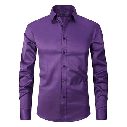 Elegant Wrinkle-Free Dress Shirt for Men
