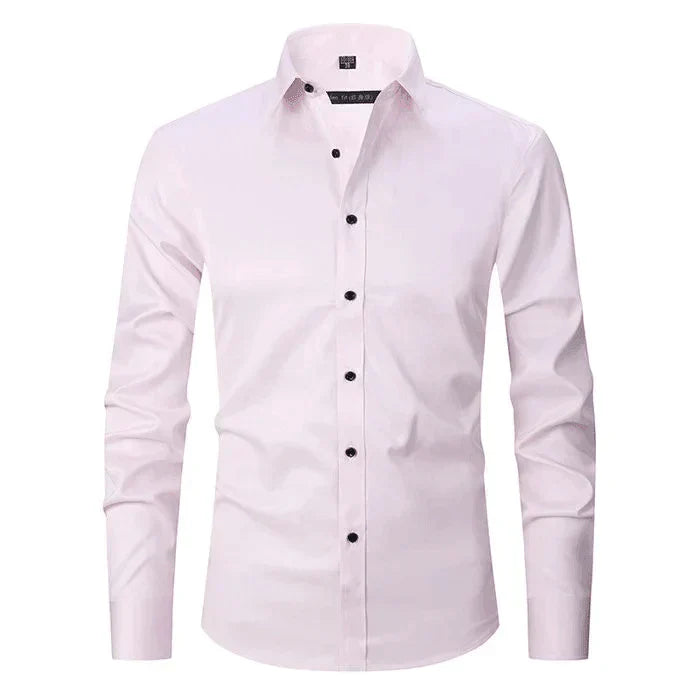 Elegant Wrinkle-Free Dress Shirt for Men