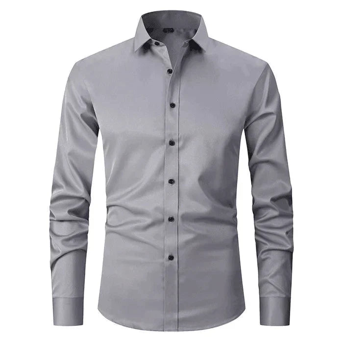 Elegant Wrinkle-Free Dress Shirt for Men
