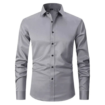 Elegant Wrinkle-Free Dress Shirt for Men
