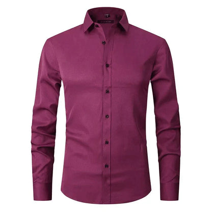 Elegant Wrinkle-Free Dress Shirt for Men