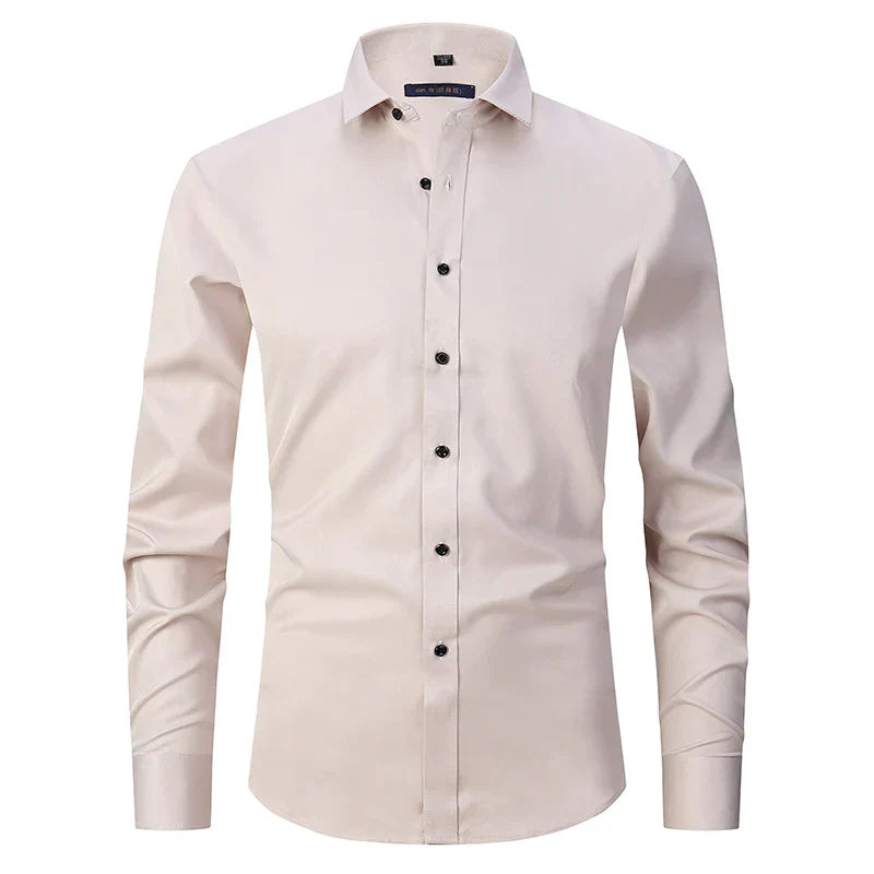 Elegant Wrinkle-Free Dress Shirt for Men