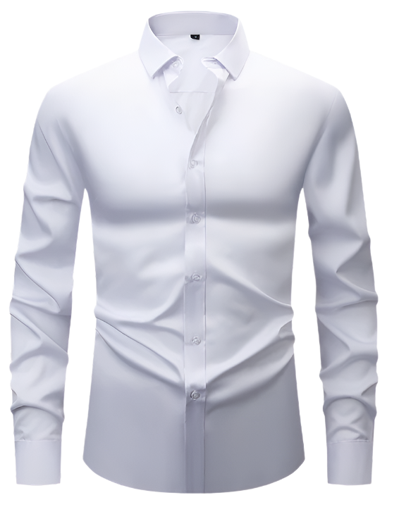 Elegant Wrinkle-Free Dress Shirt for Men
