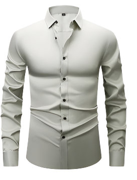 Elegant Wrinkle-Free Dress Shirt for Men