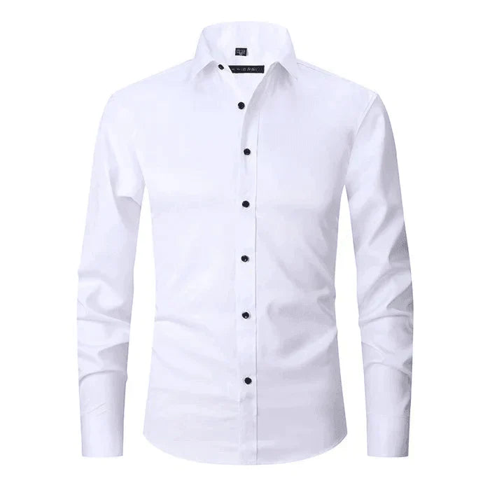 Elegant Wrinkle-Free Dress Shirt for Men