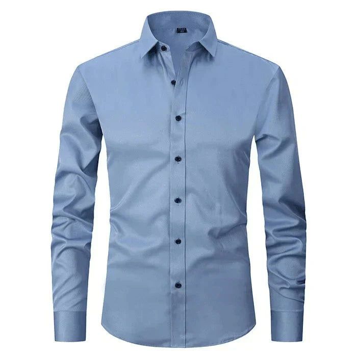 Elegant Wrinkle-Free Dress Shirt for Men