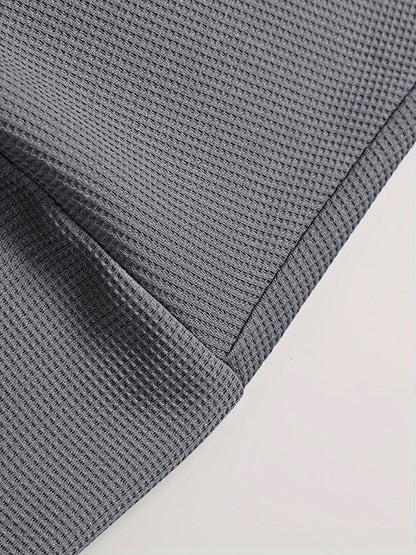 Men’s Waffle-Knit Lounge Set - T-Shirt & Shorts Fit