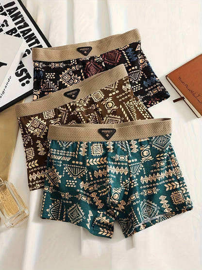 Aztec Men’s Boxer Briefs Pack - Cotton Stretch