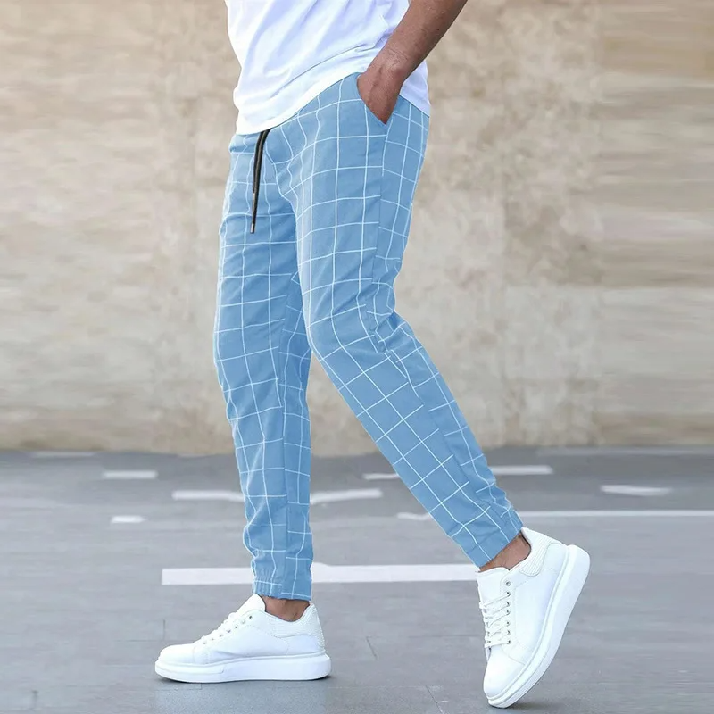 Crossmark Men’s Checkered Jogger Pants