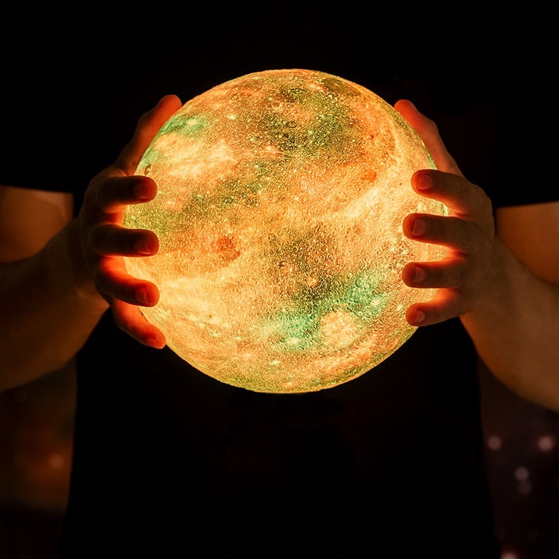 AussieMarty 3D Galaxy Moon Lamp