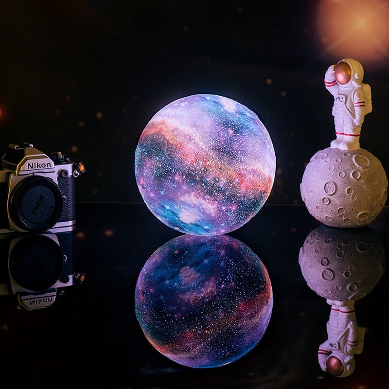 AussieMarty 3D Galaxy Moon Lamp